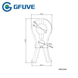 1500A 2KHz Oscilloscope Clamp On Current Transformer , 0.5% Accuracy Current Probe For Multimeter