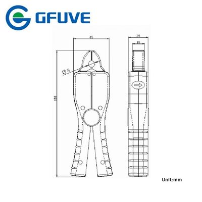 GFUVE Q8A2 10A High Sensitivity AC Current Clamp Probe Permalloy Core 8mm Jaw Opening