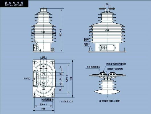 LZZW3-35Q Instrument Multi Ratio Current Transformer Secondary Output High Accuracy