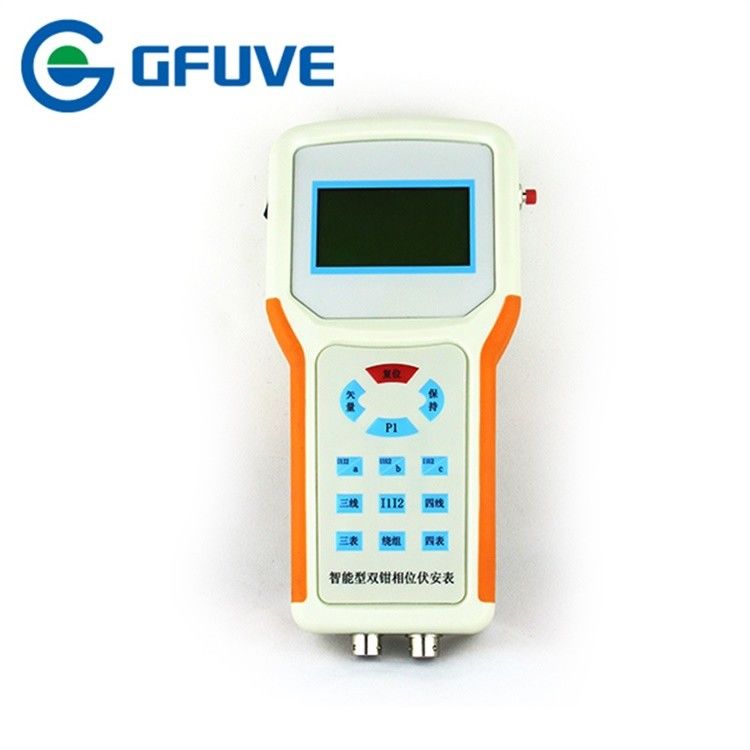 10A 500v Electrical Test Equipment Double Clamp Digital Phase Angle Meter