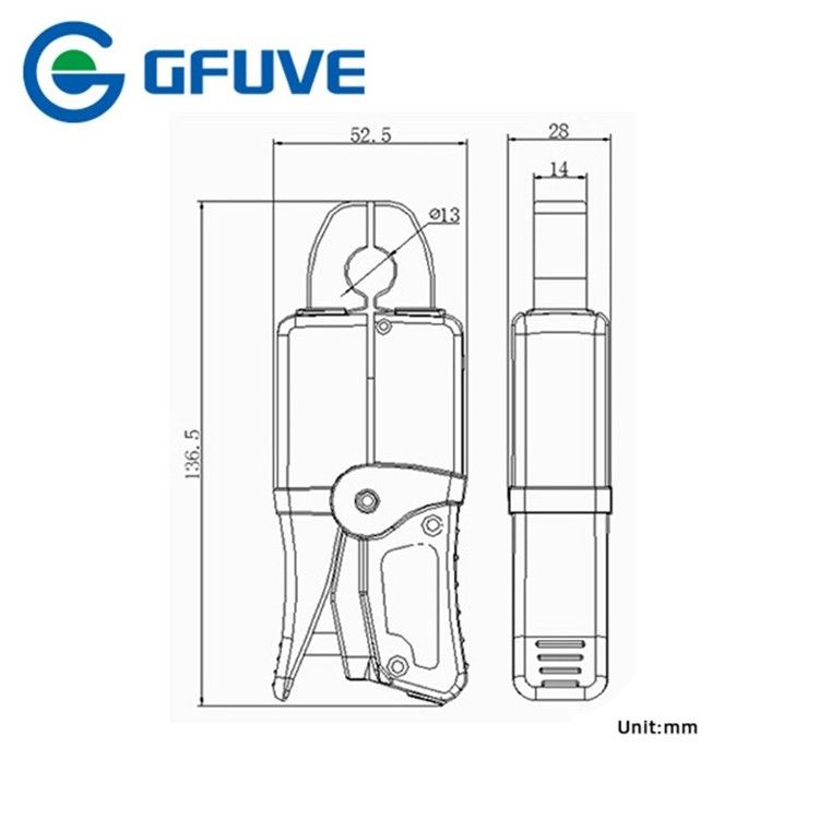 GFUVE XQ13 Electrical Inductive AC Current Probe Clamp Type 100MA Current Measurements