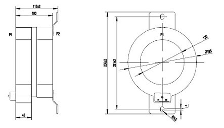 Epoxy Resin Cast  Zero Sequence Current Transformer Split Core Type High Voltage