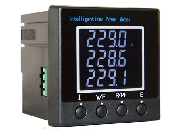 Electrical Solar Digital Power Meter , Single Phase Power Meter Harmonics Analyzer