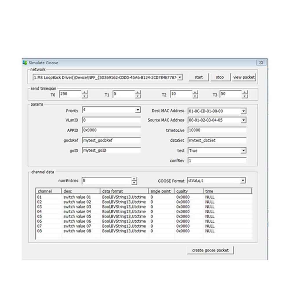 CE Approval Electrical Test Equipment Testing Software GF4600-IEC61850