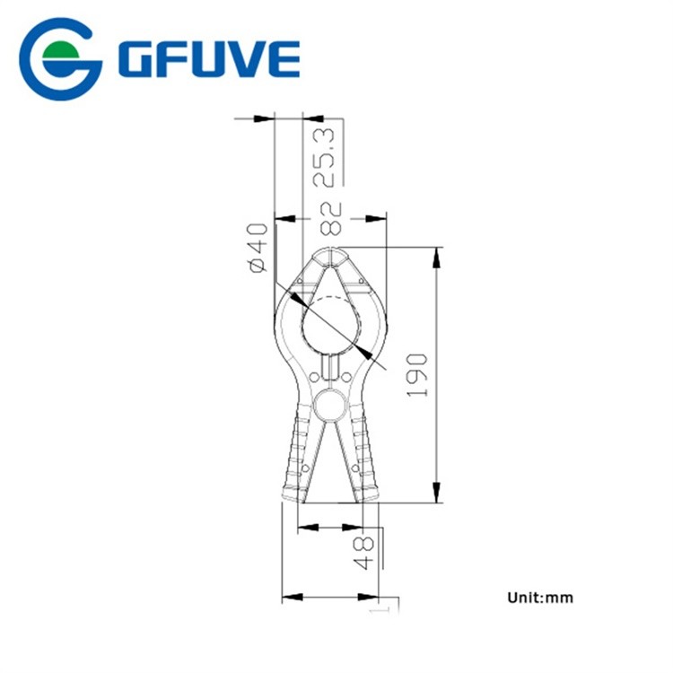 GFUVE Q40 Oscilloscope AC Current Probe , Current Clamp Probe 600A Input Current High Accuracy